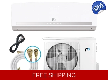 Perfect Aire 9K-Btu 115v 22 SEER2 Mini Split Heat Pump (Wifi) E-Star: 12.25 EER/9.5 HSPF (R454B)